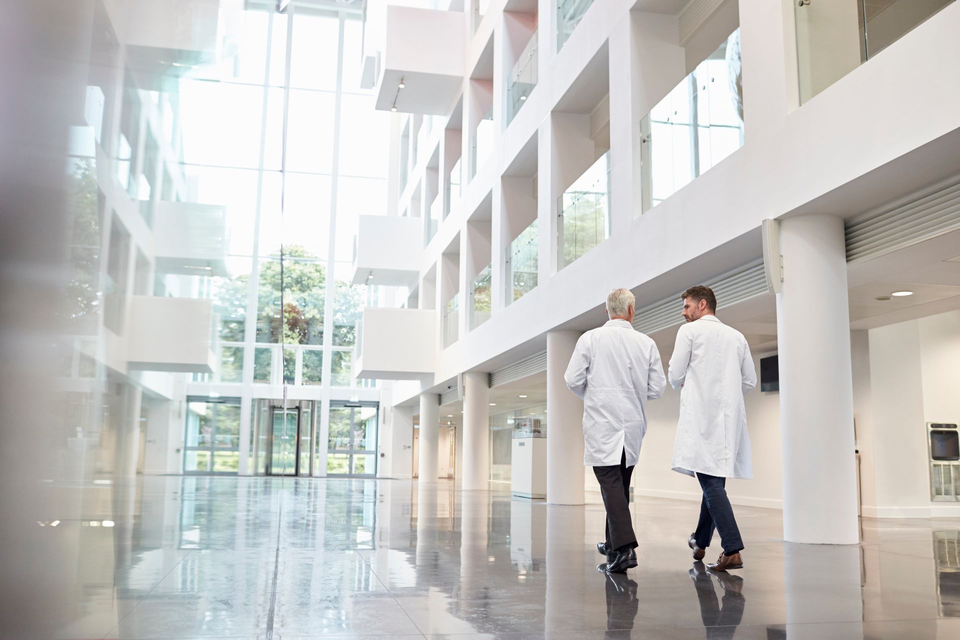 Hall d’un établissement de santé